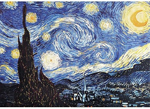 Jigsaw Puzzles for Adults 2000 Pieces Teens Jigsaw Puzzles Challenge Difficult Puzzles Birthday Graduation Anniversary Toys Gifts for Home Decor Starry Night Van Gogh 39.37 x 27.56 Inches