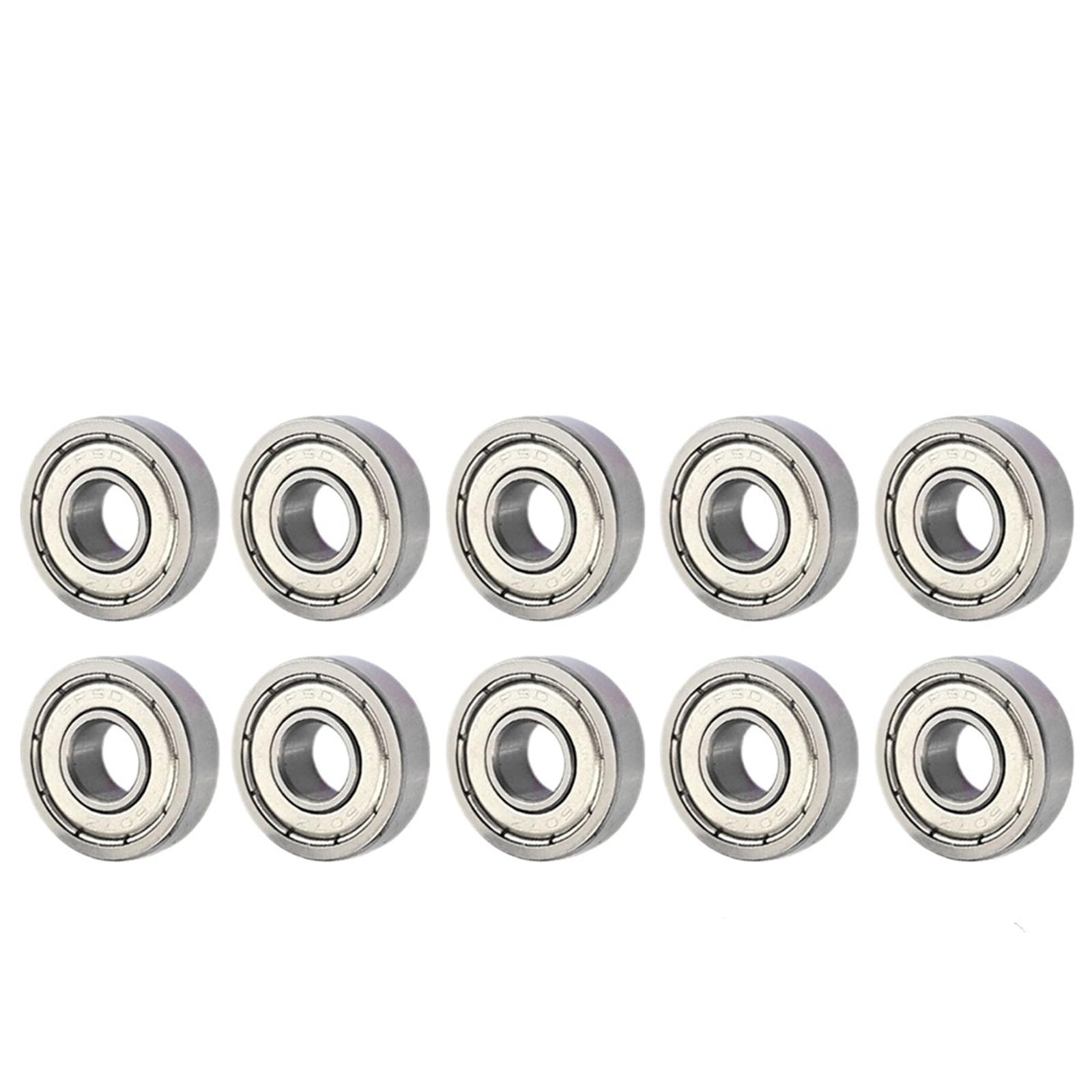 Rodamientos de bolas en miniatura de ranura profunda de acero al carbono for patines (10-50 unidades, 608ZZ, 623ZZ, 626ZZ, 685ZZ y 607ZZ)(688ZZ)