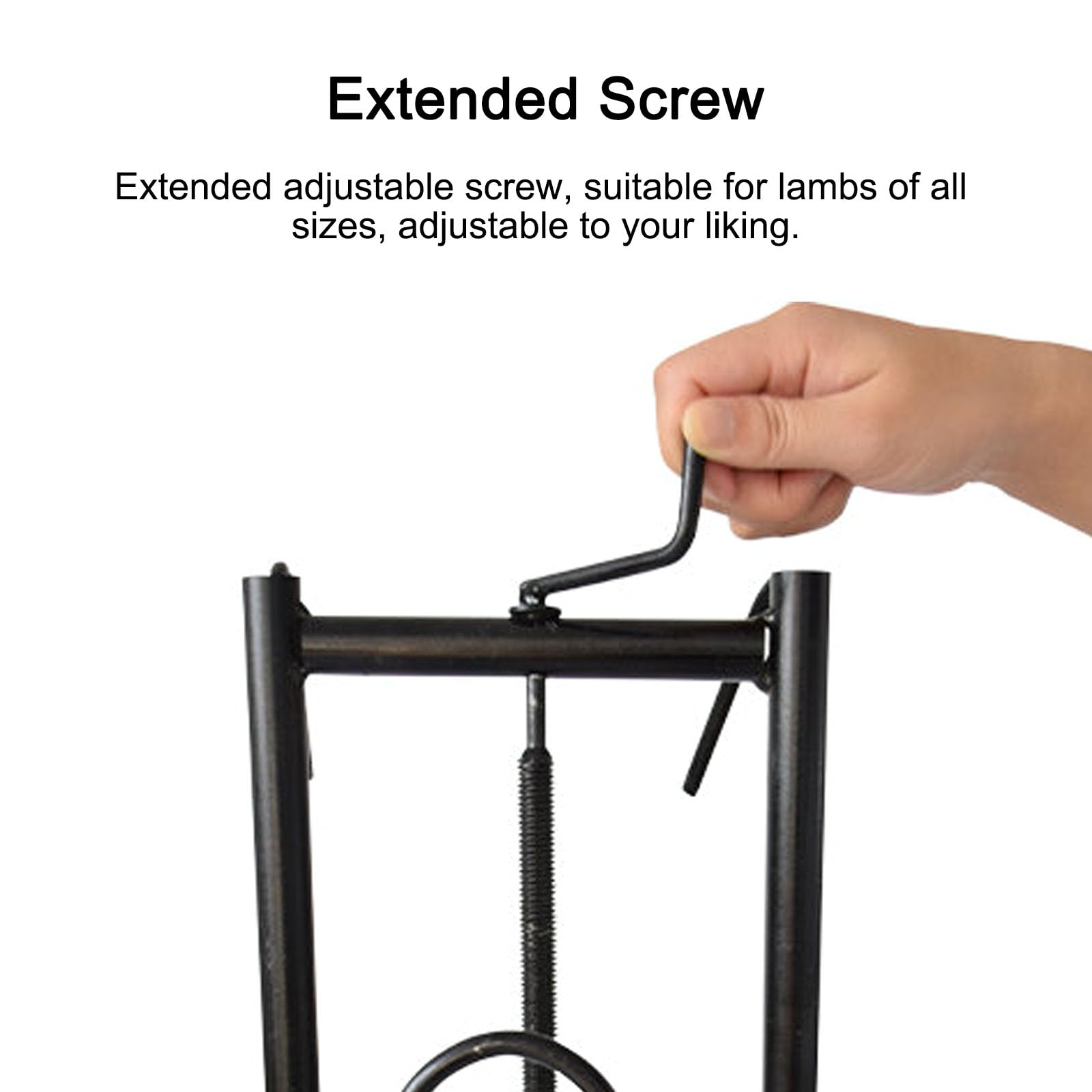 Soporte de Cabeza de Oveja Ajustable, Acero de 1.6mm, Ajuste de Altura, sujeción Segura Durante Las Tijeras y el Cuidado de la pezonza, diseño Robusto para Cabras y ovejas, fácil Montaje en la Valla