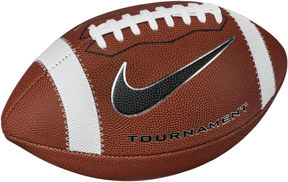 Nike Tournament Deflated Youth Football - Portable Official Size Ball for Kids Practice & Games