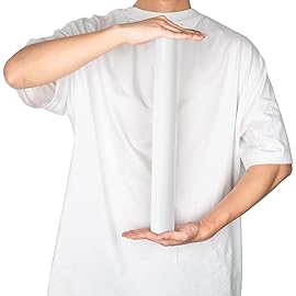 RUSPEPA White Wrapping Paper Solid Color - Mini Roll - for Wedding, Birthday, Shower, Congrats, and Holiday - 17 Inches X 32.8 Feet