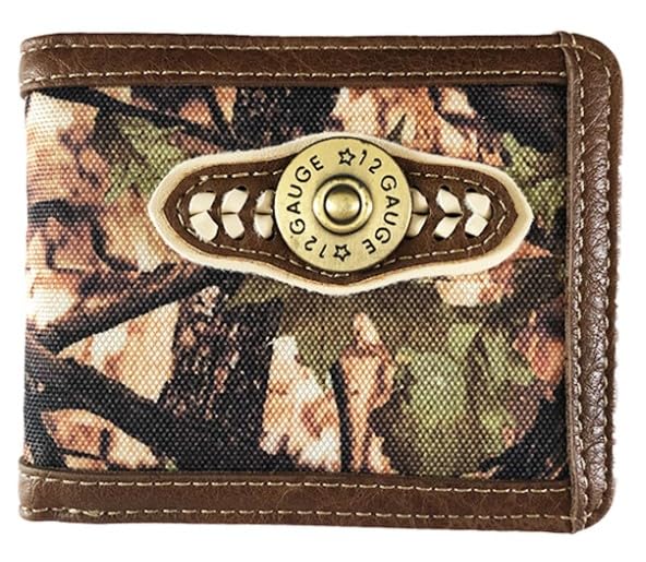 Bullet Mens Wallet Western Bifold Style W035-56 Camo Brown