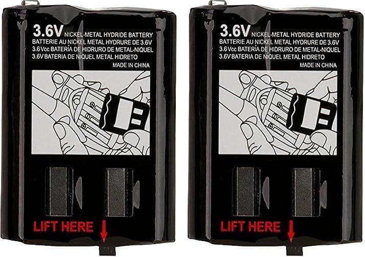 Motorola PMNN4477AR 800mAh 3X2AA NIMH Paquete de baterías recargables (paquete de 2)