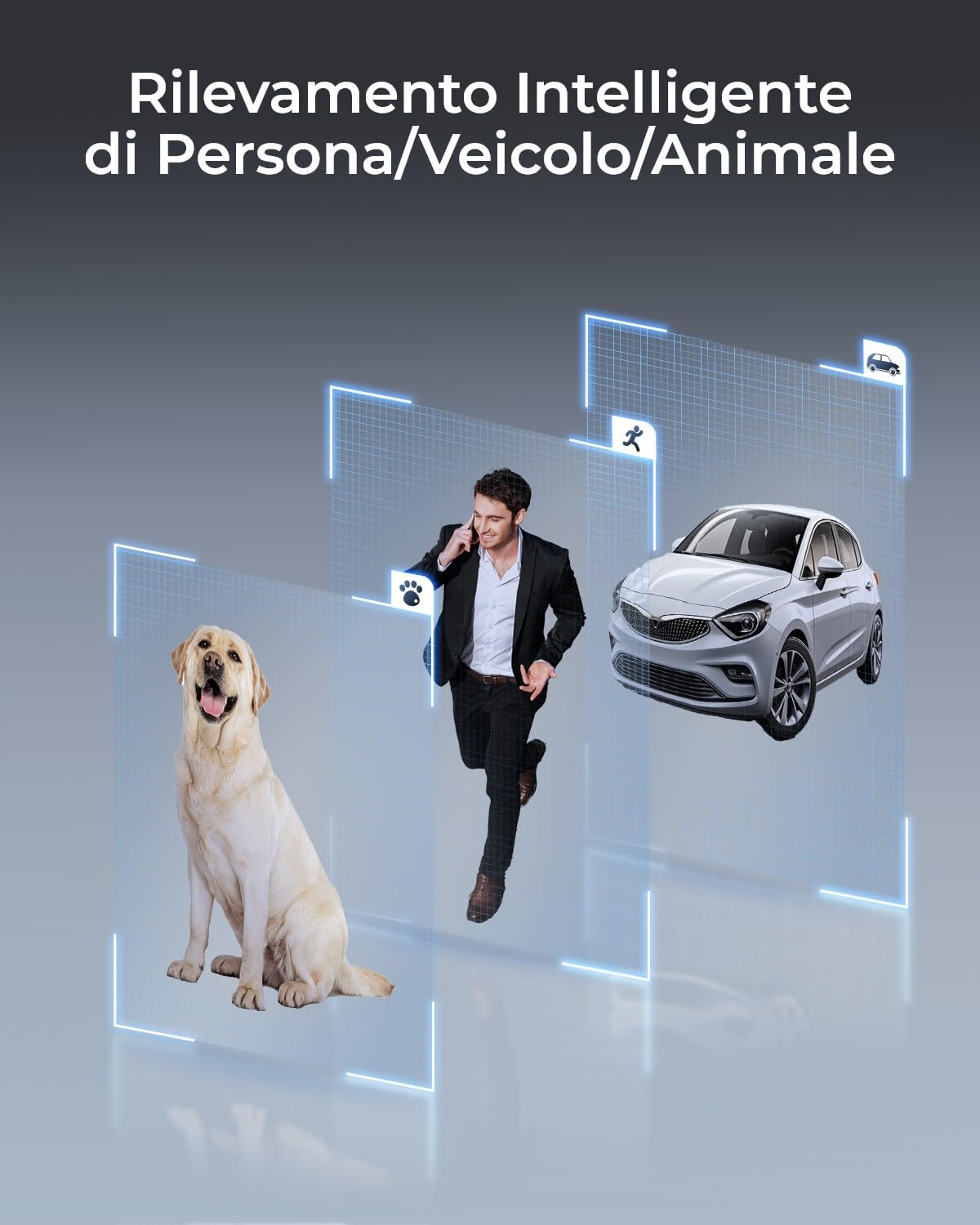 Reolink 4K PTZ Telecamera Esterno PoE, Zoom Ottico 3D 16X, RLC-823S2 | 360°/90° Pan & Tilt, Visione Notturna a Colori, Rilevamento di Uomo/Veicolo/Animale, Audio Bidirezionale, Supporta microSD