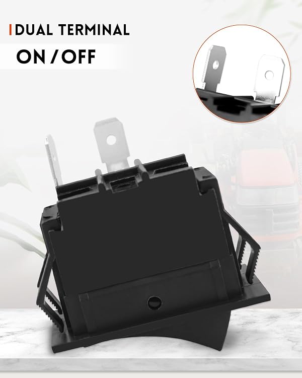 Toggle Rocker Switch Headlight Fit for Kubota Tractors B, BX Series: BX1500D, BX1800D, BX1830D, BX2200D, BX2230D TG1860, TG1860G, G2160AU, G2460G Replace K1122-62212 K1122-62210 by Quaneguzy - Image 3