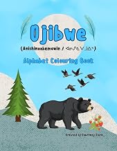 Ojibwe / Anishinaabemowin Alphabet Colouring Book
