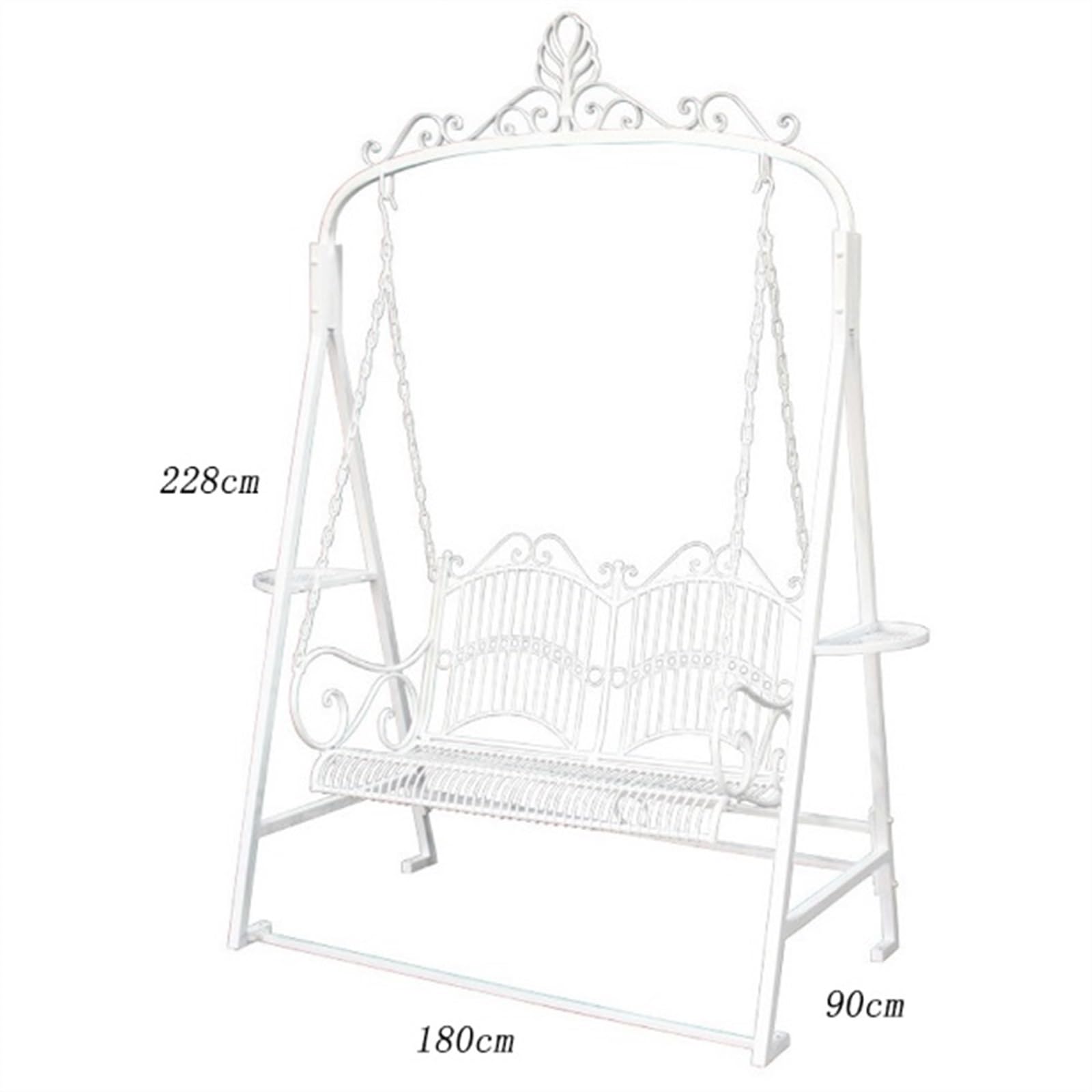 Columpio De Jardín para 2-4 Personas, Columpio De Exterior, Silla Colgante De Hierro para Balcón, Hamaca De Ocio para El Hogar, Columpio para Patio, Césped, Jardín, Piscina E Interior.