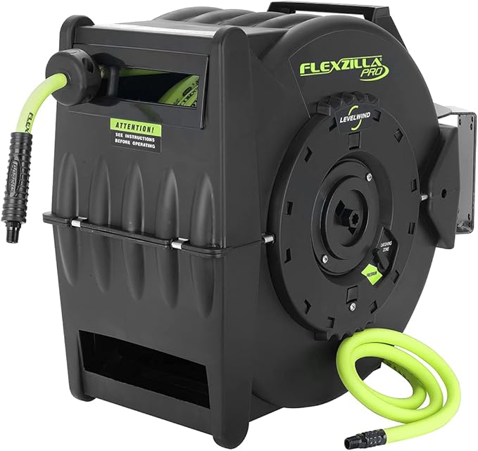 Flexzilla Pro Levelwind Retractable Air Hose Reel, 1/2 in