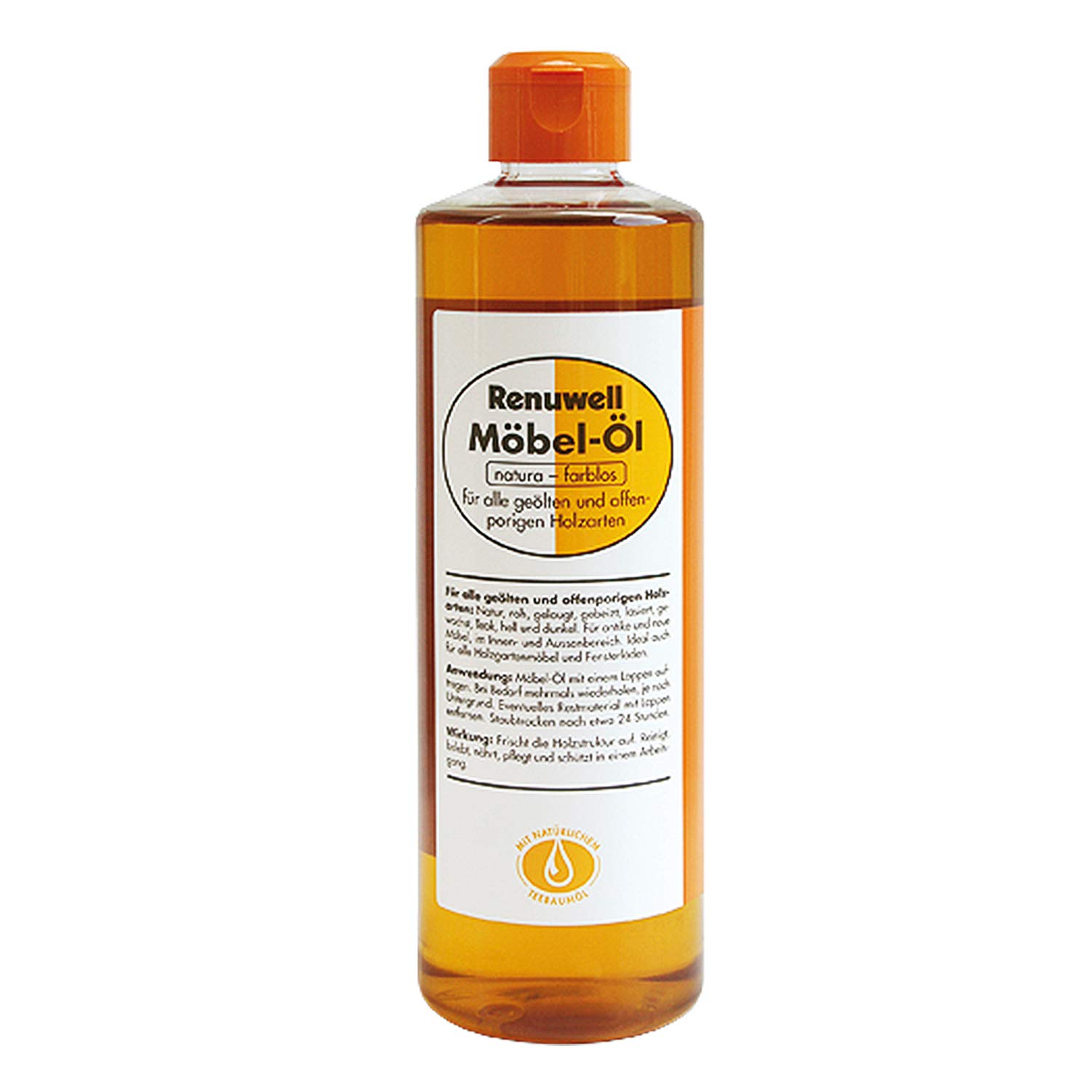 Renuwell Möbel Öl 500 ml + Regenerator 500 ml + Wachs 500 ml + Schenllpflege 500 ml + Swiss Reiniger 500 ml + 4 Poliertücher Spar-Set