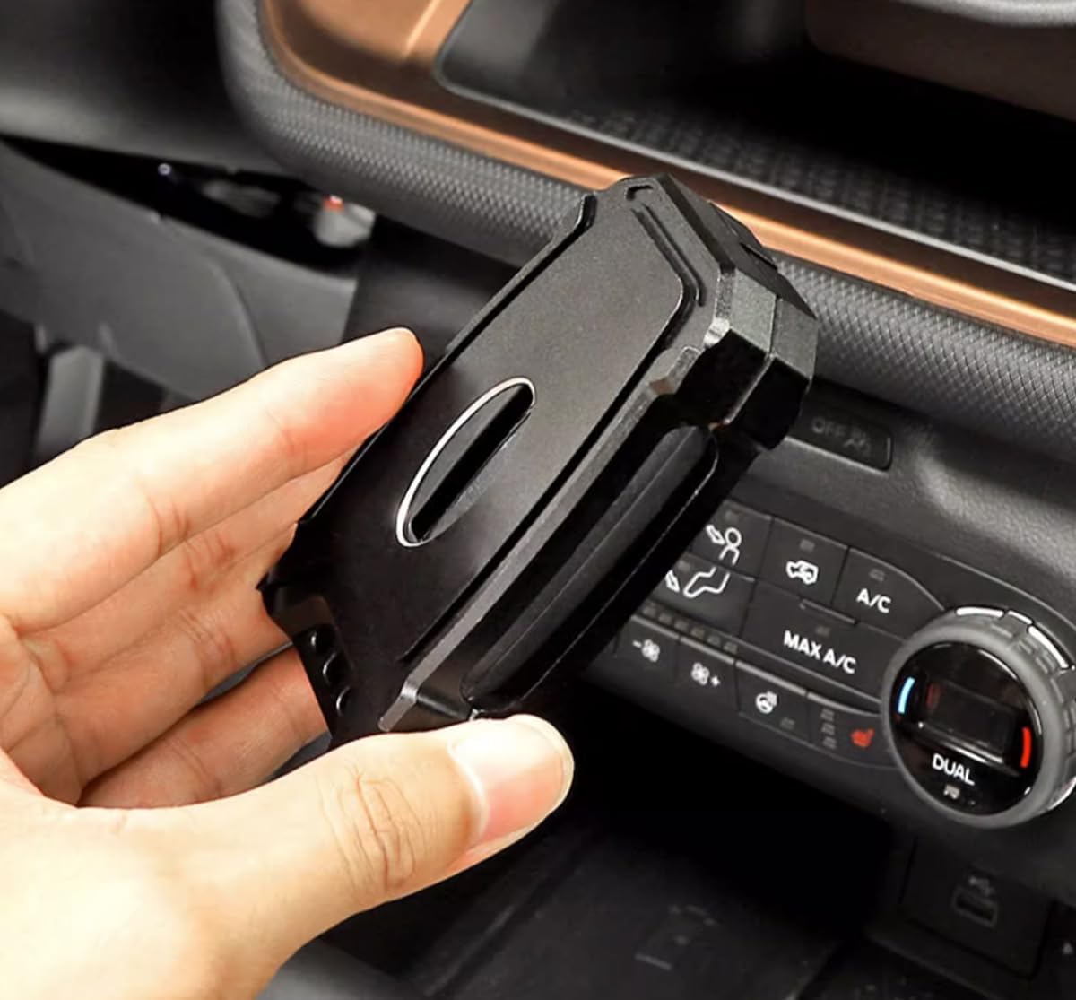 Car Accessories Fit for Ford Bronco Sport 2021 2022 2023 2024 Car Key Case Protection Shell ( Black ) Aluminum Alloy 6 PCS