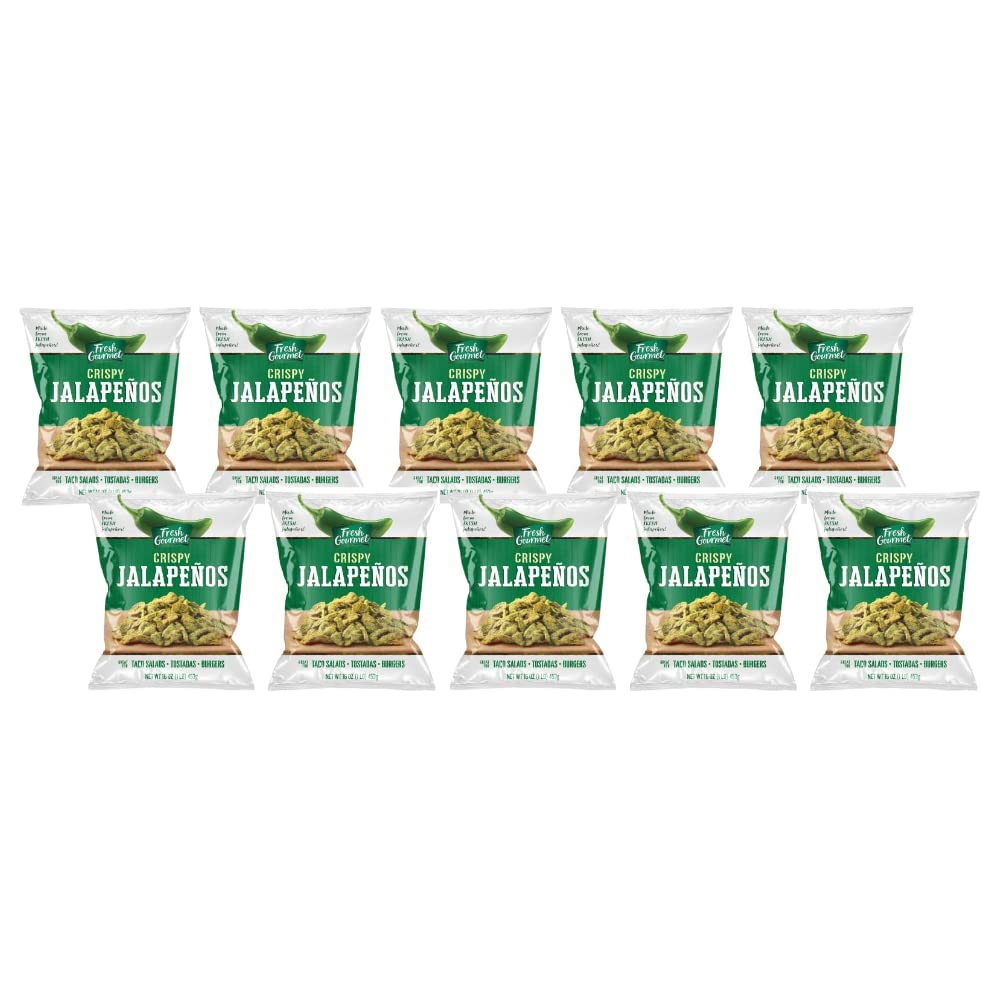 Fresh Gourmet Salad Toppings Tortilla Strips, 16-Ounce Units (Pack of 10)
