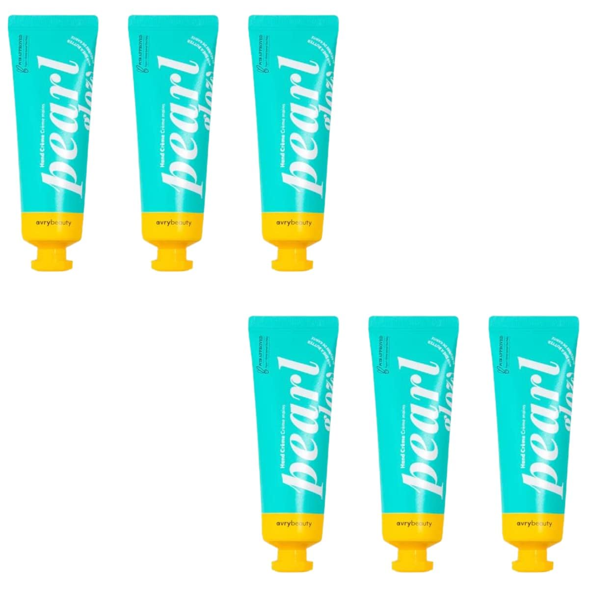 AVRYBEAUTY Pearl Glow Shea Butter Lotion Set 1.5 oz. - 6 Pack, Soothing Aloe Shea Butter Lotion for Dry Skin, Vegan Hand Cream for Women & Men