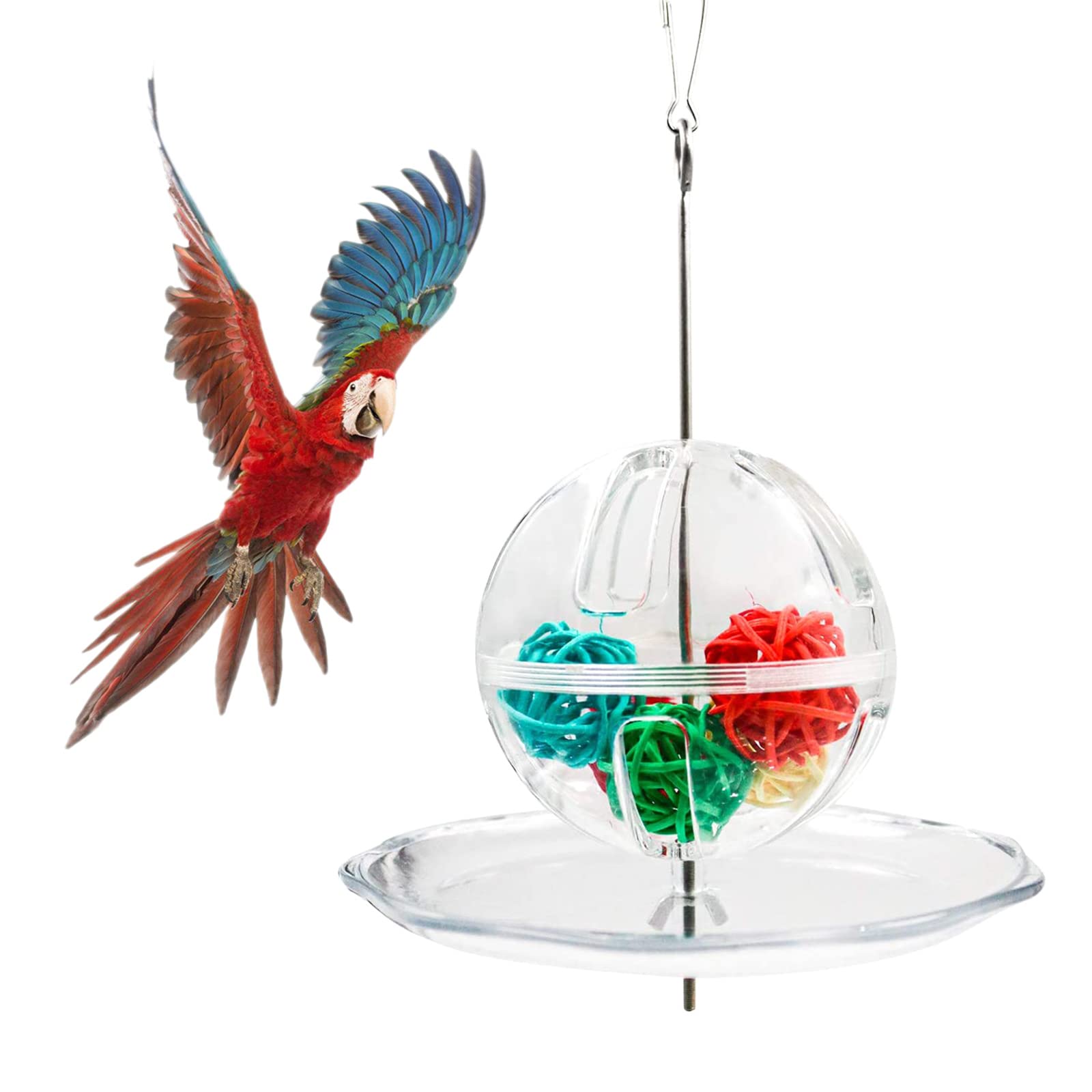 Vogelfutterhalter Edelstahl Für Papageien & Nymphensittiche - Obst- & Gemüsespieß, Spielzeug