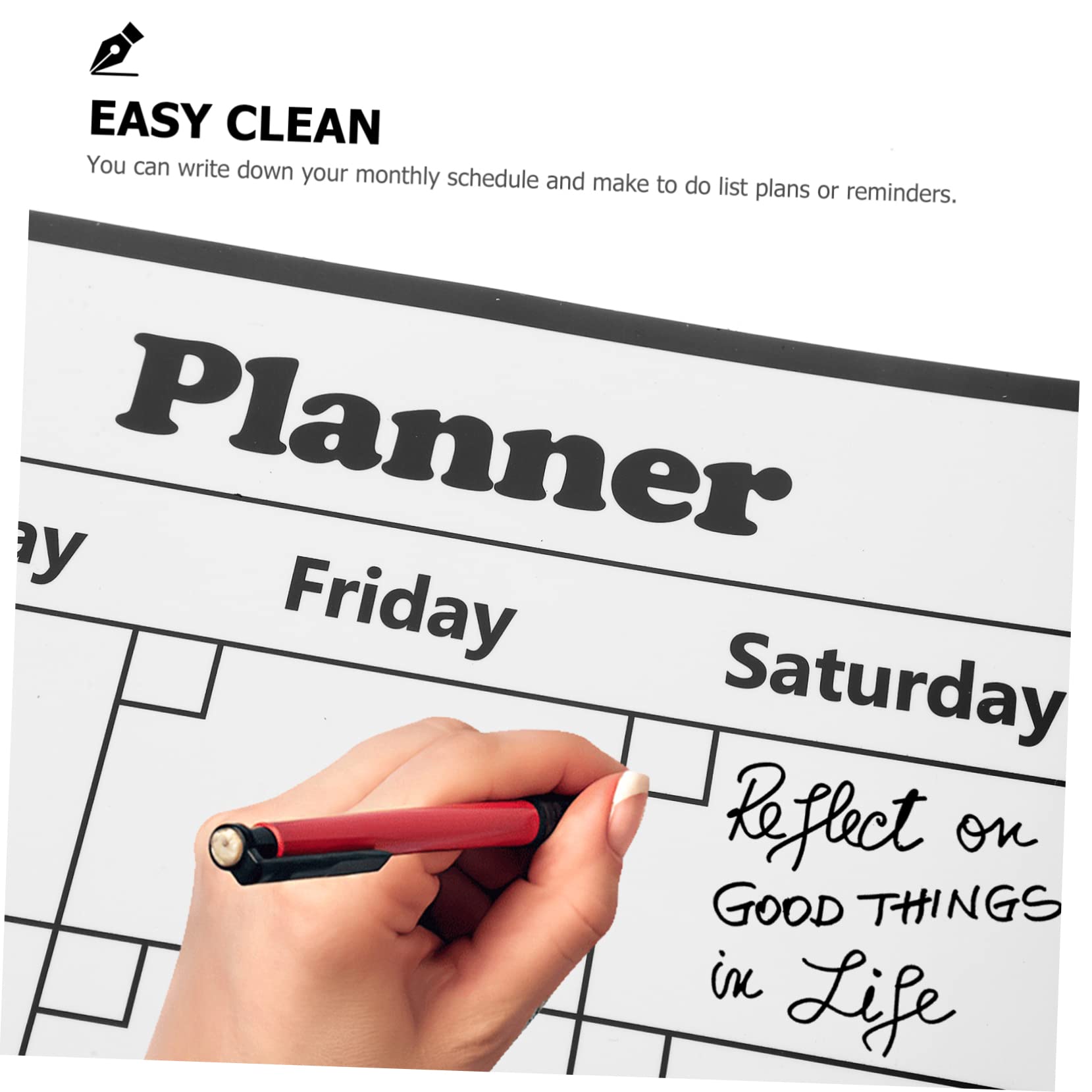 Tofficu 2stücke Magnetisches Kühlschrankkalender-whiteboard Abwischbarer Planer Für Termine Und Notizen Format Praktisch Und Wiederverwendbar Für Familienorganisation Und
