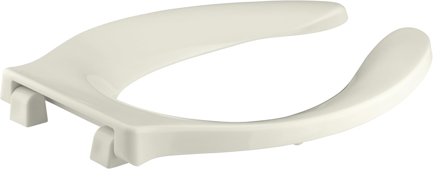 Kohler K-4731-SC-96 Stronghold Open-Front Elongated Toilet Seat Biscuit