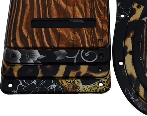 Miniatura 4 de KAISH 11 hoyos 3D impreso Strat estilo SSS plástico Pickguard ST placa trasera trémolo Trem cubierta para StratocasterStrat Hecho en Estados