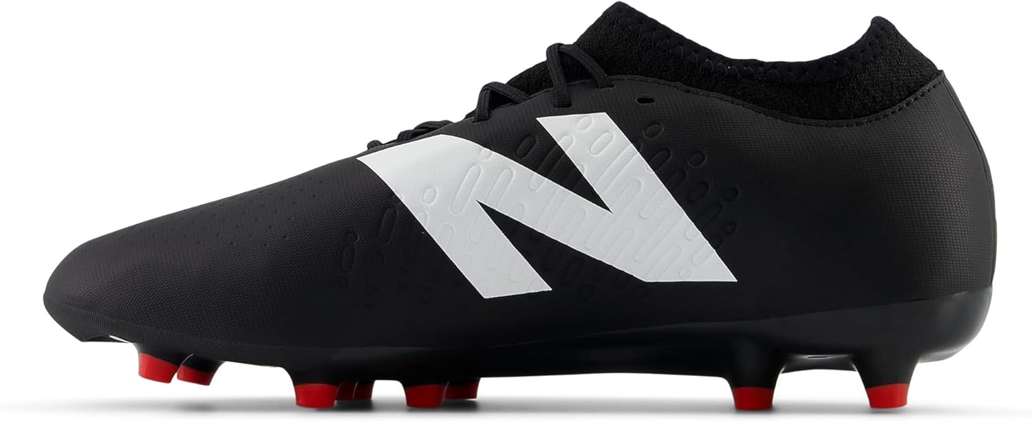New Balance Unisex Tekela Magique FG V4+ Soccer Shoe,Black/White/True Red,Men 9.5 / Women 11 - Image 4