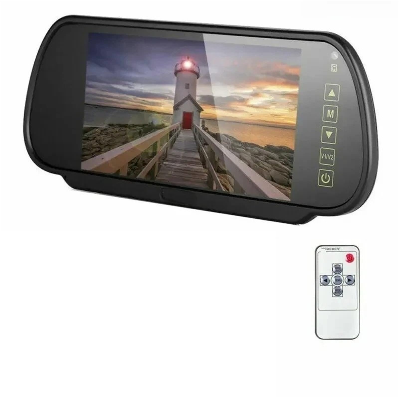 Kit De Cámara Visión Trasera Inalámbrica 7" con Monitor Y Fotorresistencia para Coche, Camión para Furgoneta. Cámara Trasera
