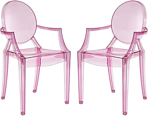 Miniatura 16 de Modway Casper Moderno Acrílico Apilamiento Dos Sillones De Comedor En Humo Humo,Negro -,Azul,Transparente,Rosa,https://www.amazon.com/dp/undefined