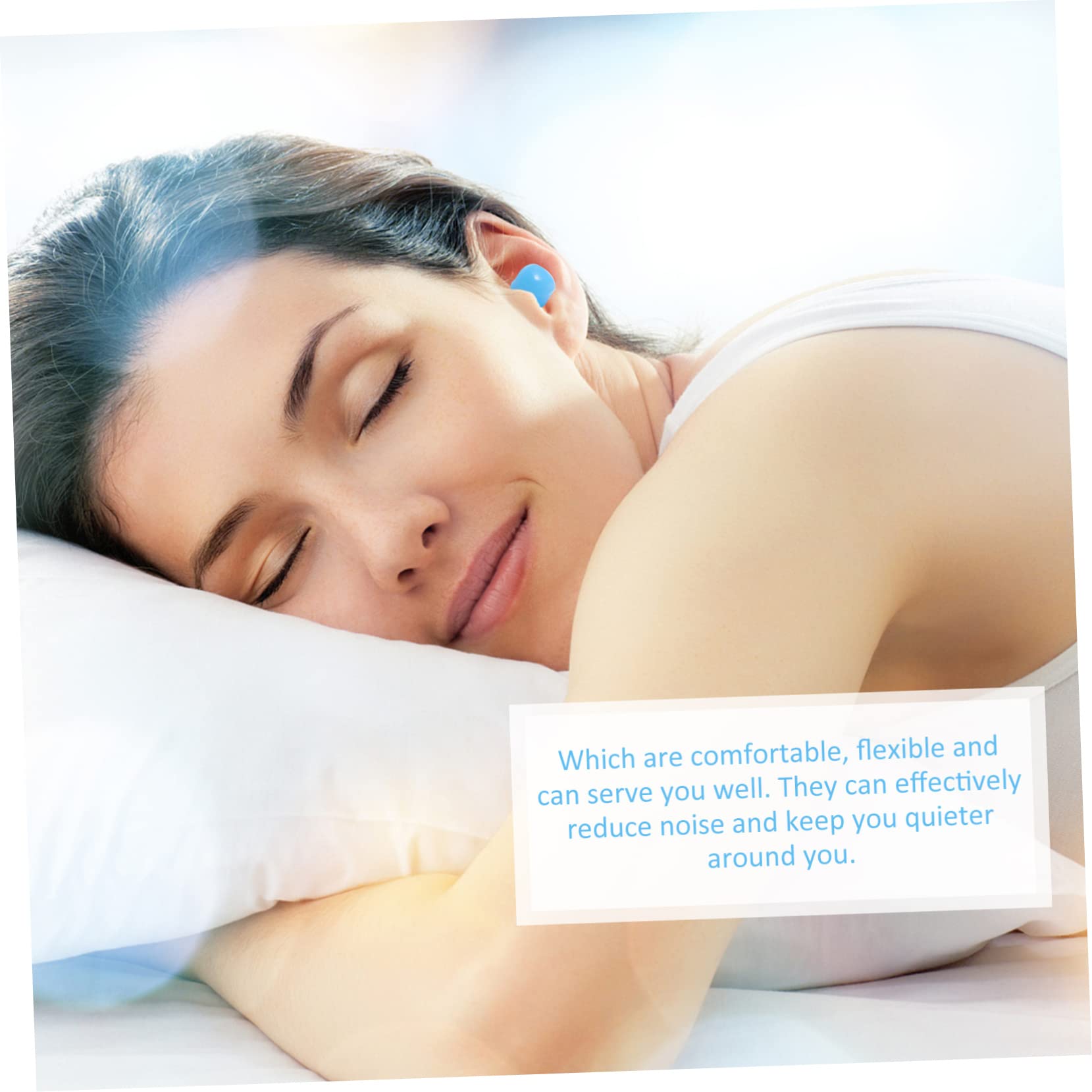 Healeved 72pezzi Tappi Auricolari Silicone Morbido e Riutilizzabili Per Sonno e Viaggi Riduzione Del Rumore Per Aerei e Treni Comodi e Sicuri Per Udito