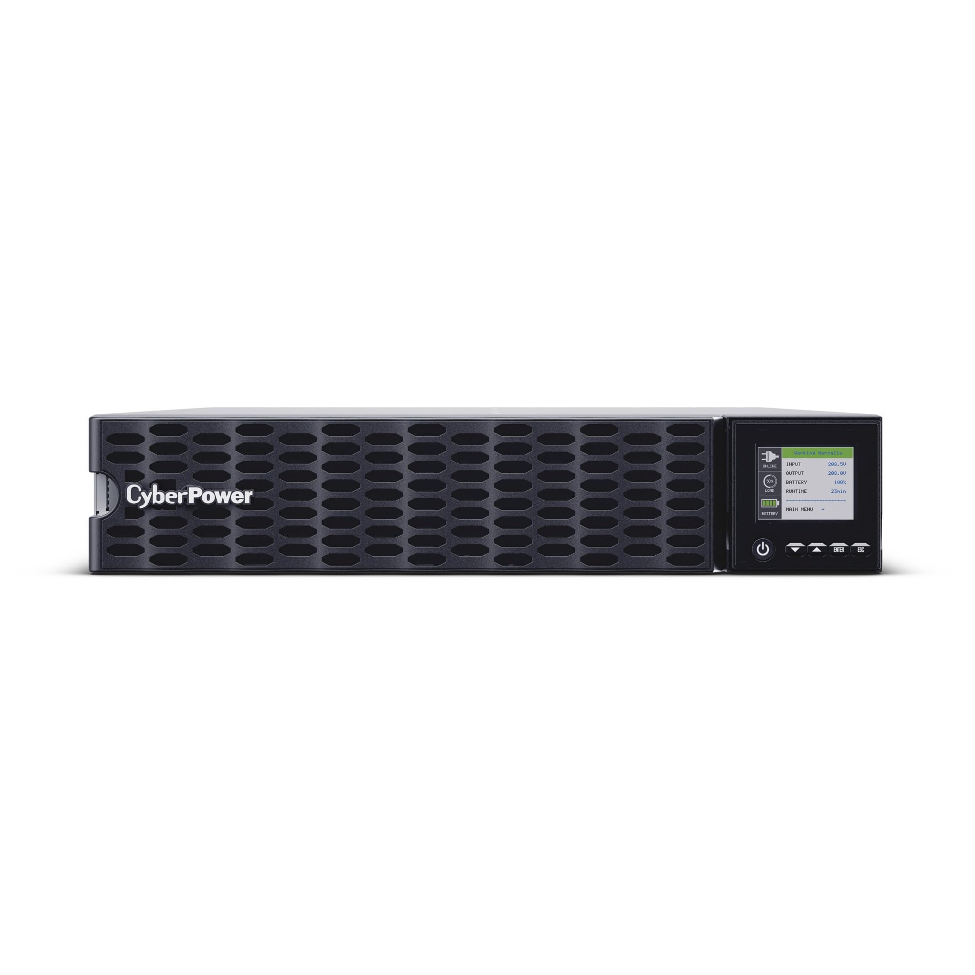 CyberPower OL6KRTHD Smart App Online Sinewave UPS Battery Backup and Surge Protector, 6000VA/6000W, Double Conversion Topology, 4 Outlets, 2U Rack/Tower, Pre-Installed RMCARD205, UL Certified
