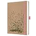 SIGEL JN863 Notizbuch A5 liniert, stärkeres 100 g Papier, Geschenkbuch Jolie, Hardcover aus Kraftpapier, 192 Seiten, grün, rosa, vegan, aus nachhaltigem Papier