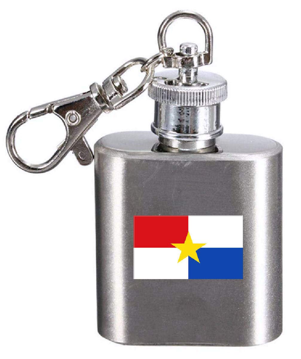 Flasque porte-clés gravé drapeau Monteria Colombie idée cadeau originale