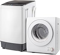 Vista 1 de ROVSUN 1.5CuFt Portable Clothes Dryer and 17.6LBS Full-Automatic Washing Machine Set, Compact Laundry Washer and Dryer Combo Set with Stainless