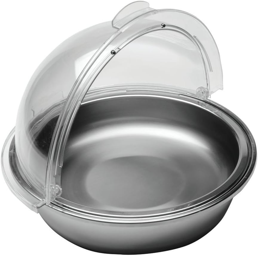 HUBERT Round Stainless Steel Food Display System - 17" Dia x 12 1/2" H