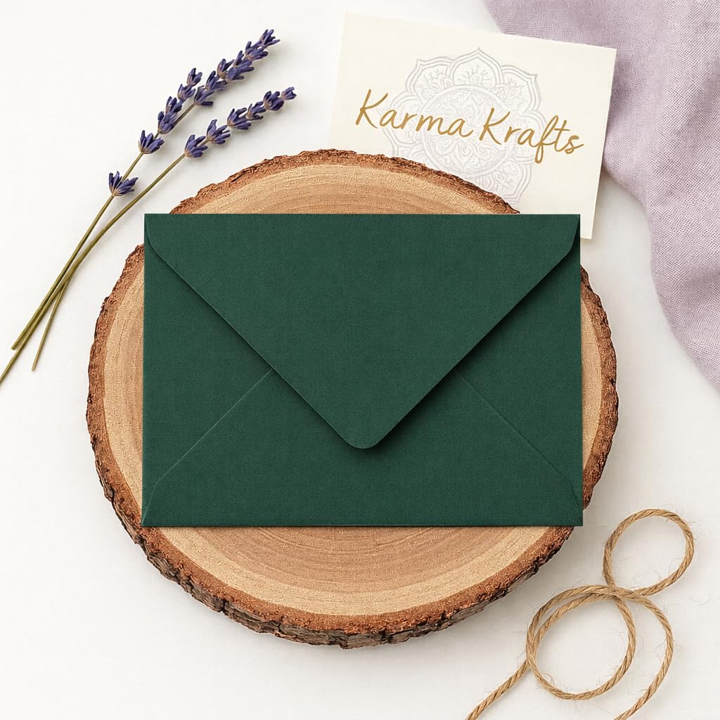 Enveloppes vert foncé 133 mm x 184 mm 100-120 g/m²