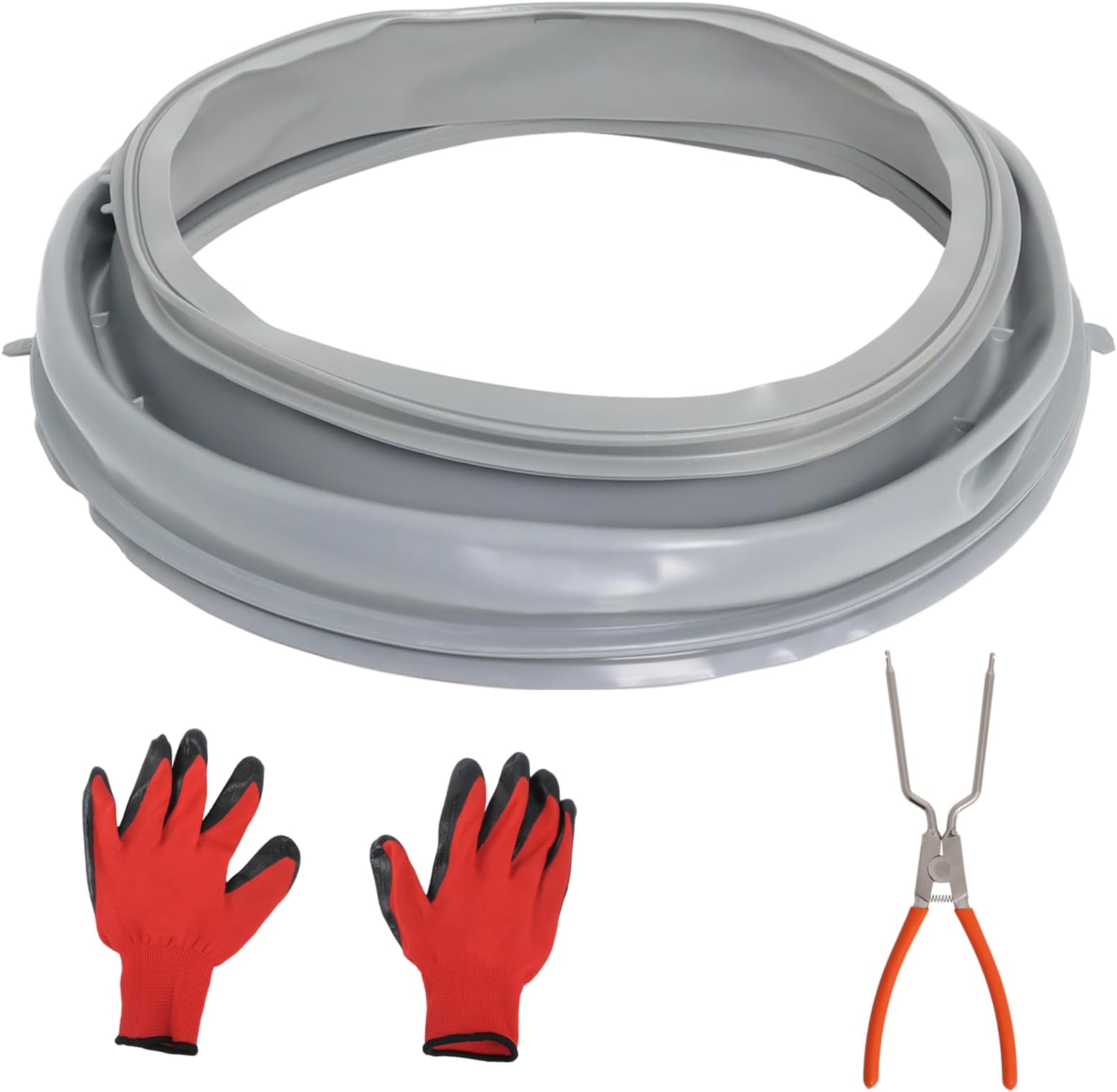 WPW10381562 WFW9050XW00 WFW9150WW00 Washer Door Seal Bellow Boot Gasket Compatible with Whirlpool WFW9150WW01 WFW9250WW01, Maytag 2000 Series MHWE200XW00, Amana Inglis, Replace W10290499