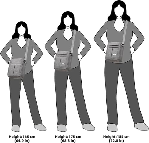 Miniatura 8 de KL928 Bolsa de mensajero para hombre Bolso cruzado de hombro, bolsa de viaje para hombre, bolso casual para trabajo y negocios