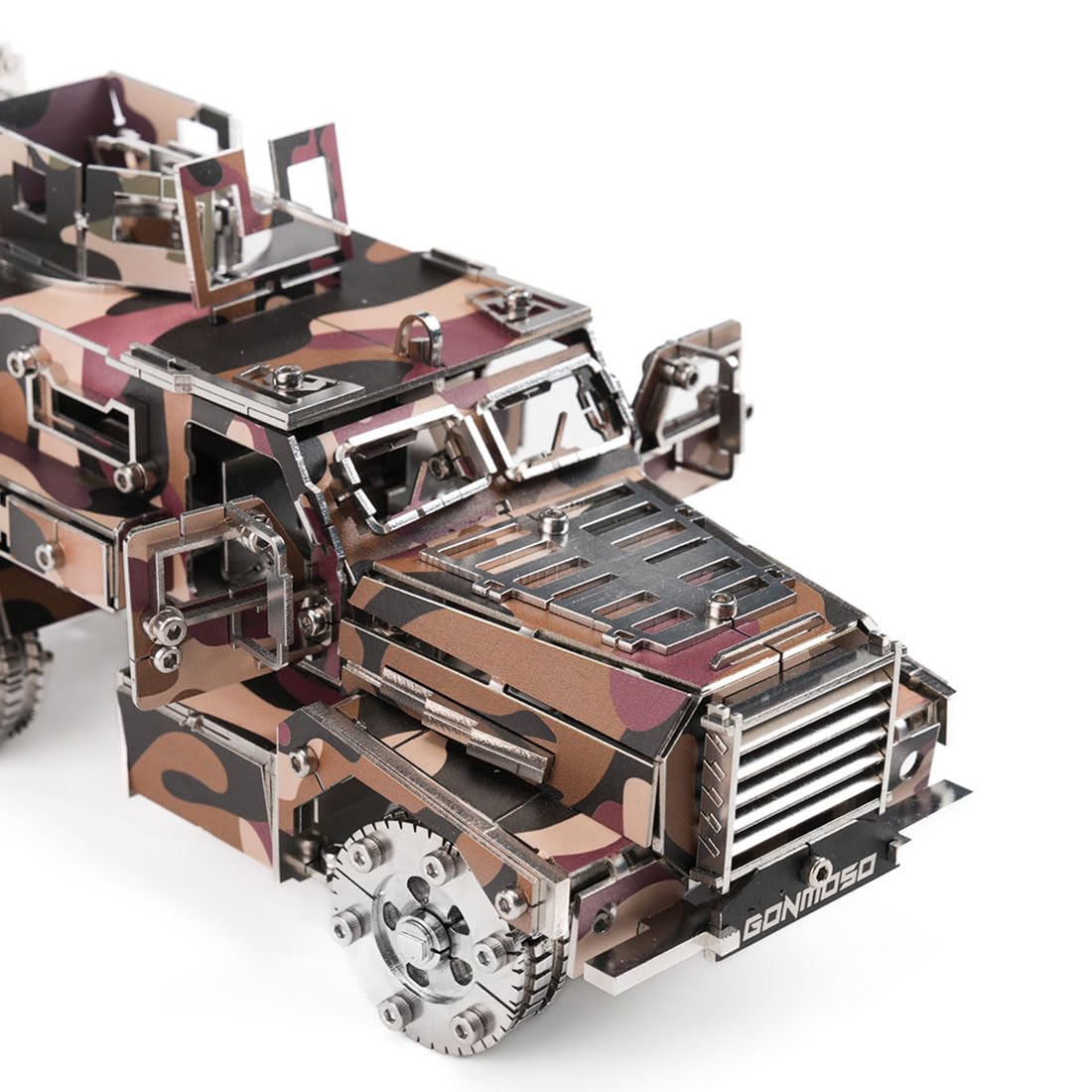 3D Metall Puzzle Erwachsene Militär Panzerfahrzeug Montage Kit 200+ Stück | FüR Modellbau-Fans Und Technikliebhaber RäUmliches Denken Und Geduld MilitäRfahrzeug-Design Stabiler Konstruktion