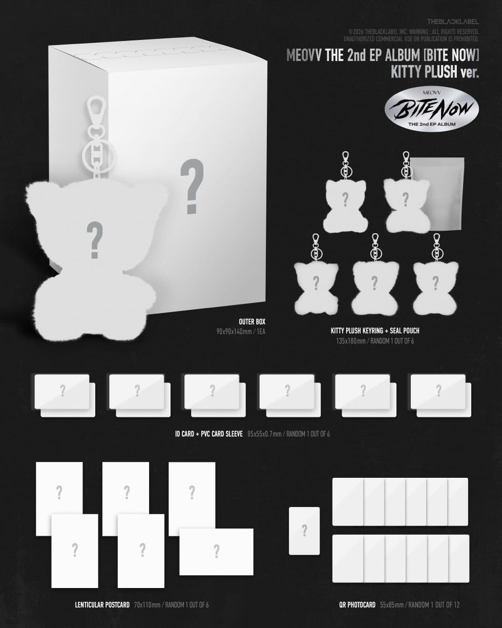 MEOVV 全員直筆サイン入りポスター封入CD&KITTY PLUSH Ver② Amazon.co.jp: [ KITTY PLUSH ver. ] MEOVV - 2nd EP ALBUM [ BITE NOW