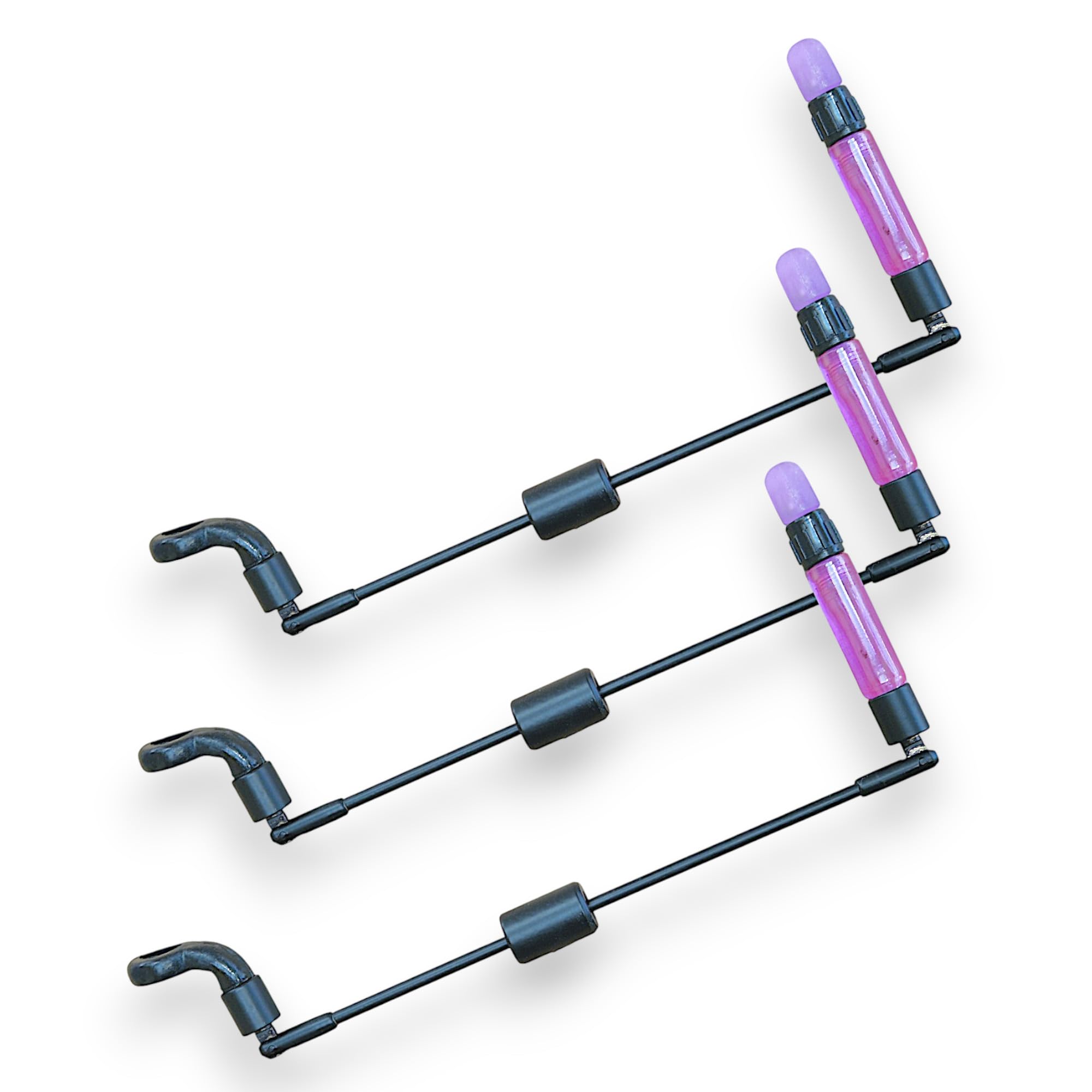 3 TJRS Bite Indicators Swingers Carp fishing Tackle for Bite Alarms and bank sticks (Purple)