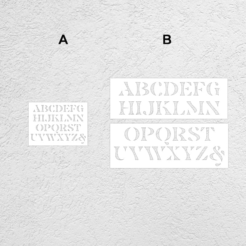 114cm Letter Name Alphabet Sign Stencils For Walls To Paint On The Wall Templates Reusable Crafts Decor Brick Refrigerators Big Floor Painting Machine Template Washing