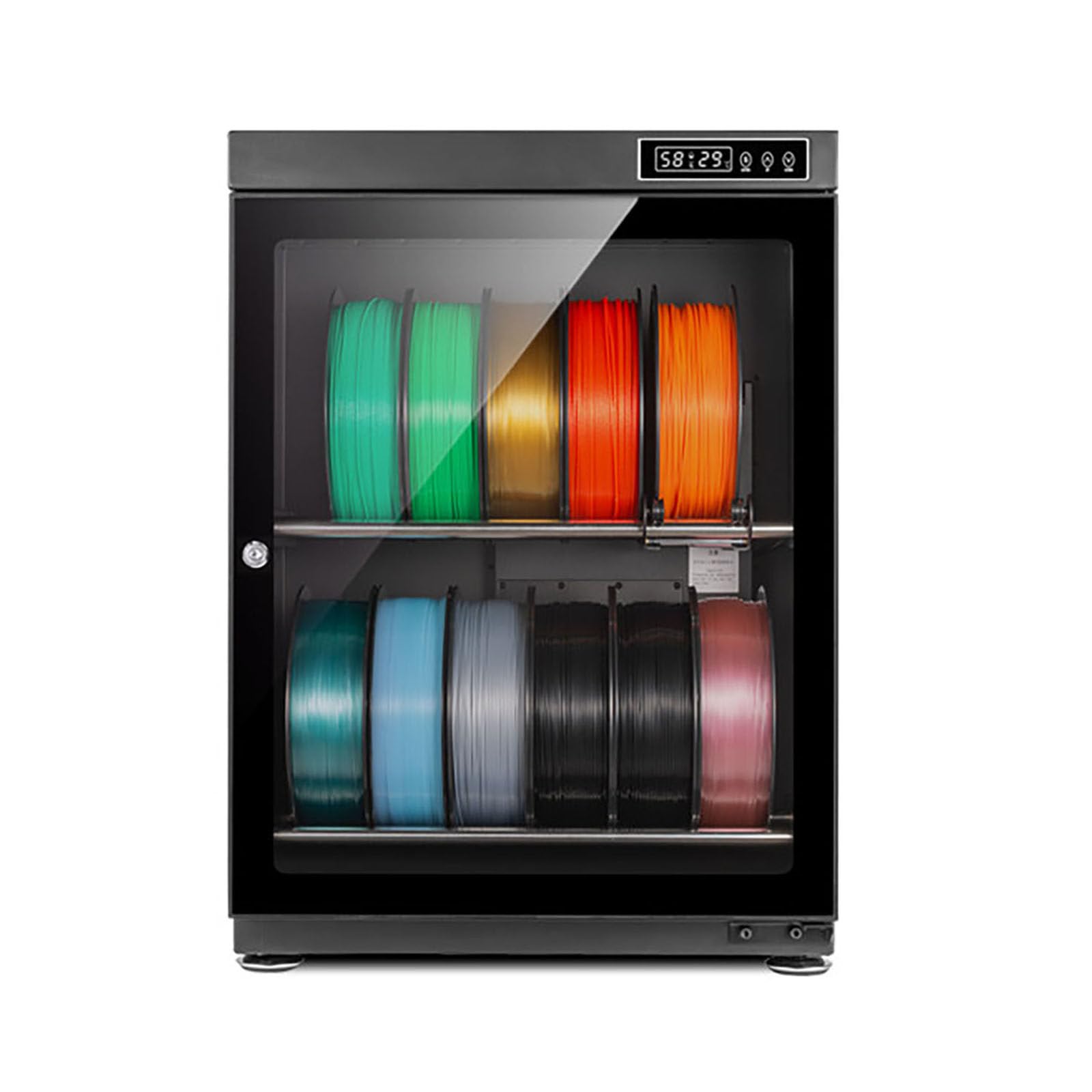 ALSUP 3D Filament Dryer Box with Auto Humidity Control, RH15%-RH60%, Holds 10-12/15-21 Rolls, Airtight Anti-Moisture Storage for PLA ABS PETG TPU Nylon 70L