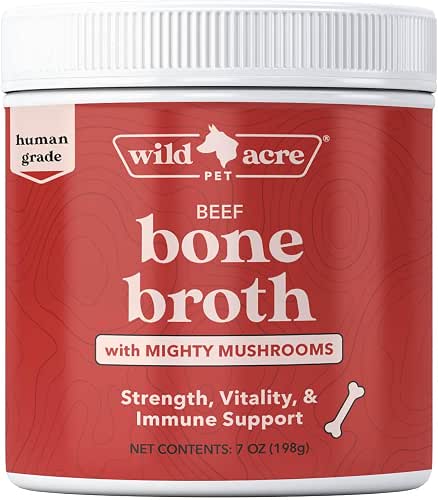Wild Acre Premium Beef Bone Broth for Dogs – High