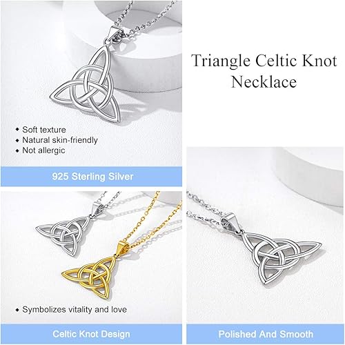 Miniatura 4 de Collar de plata de ley 925, chapado en oro, dos tonos, con colgante de animales de dos tonos, con caballito de mar, con delfín, regalo de cumpleaños