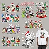Parches de transferencia de Navidad para planchar, calcomanías para