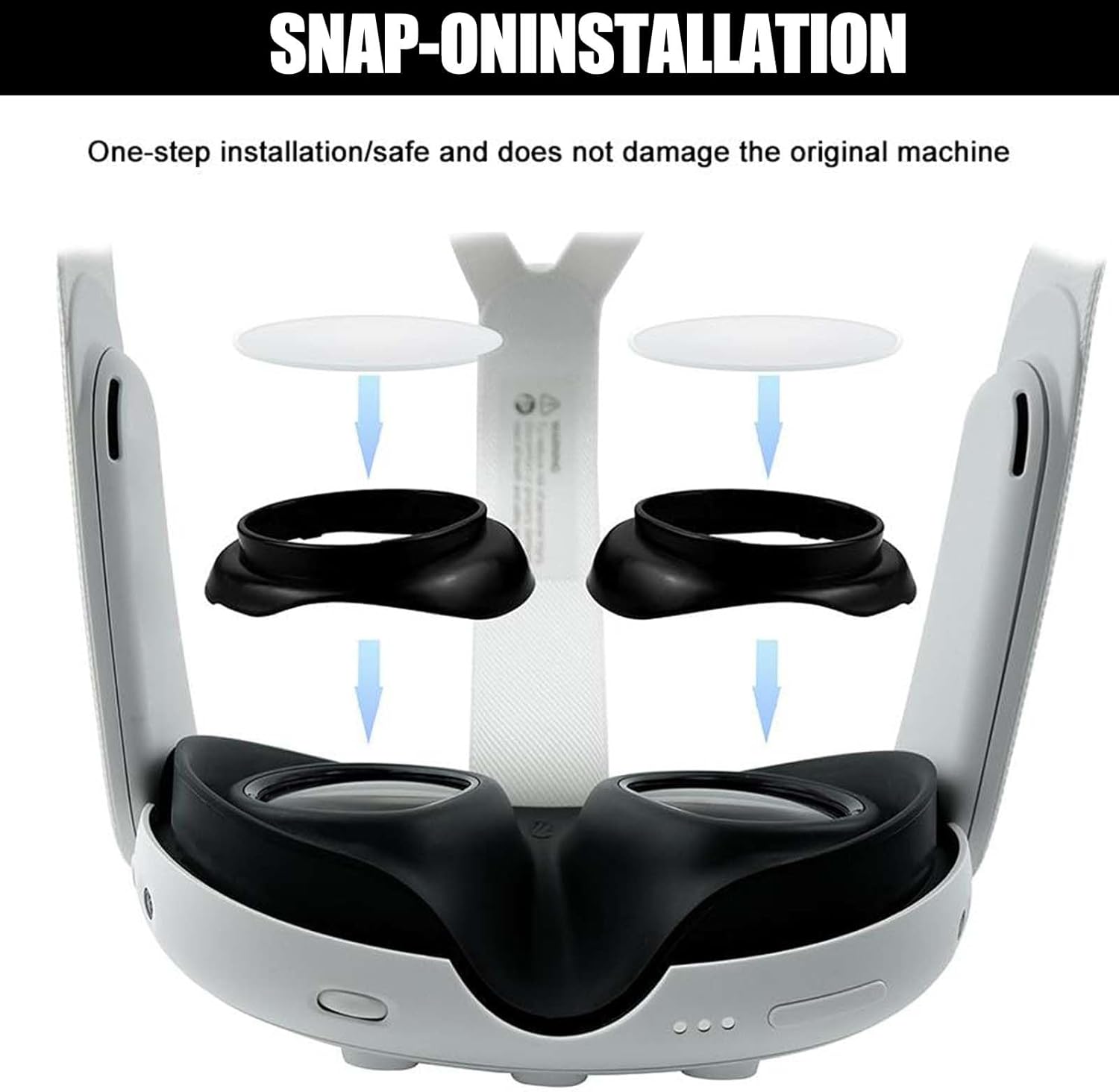 Exclusive | Wisfunlly Glasses Spacer Protector Compatible with Meta Quest 3, VR Lens Insert Anti-Scratch Bumper Frame, Protects Myopia Glasses Lens Protector Compatible with Meta Quest 3 Accessories 2026 - view 5