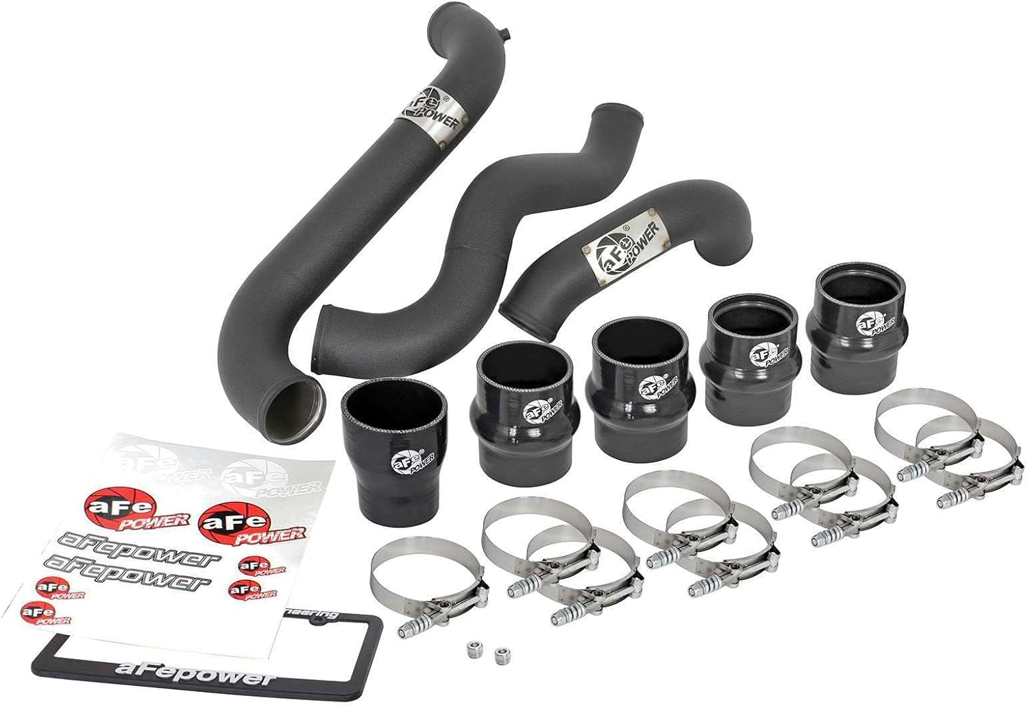 aFe POWER BladeRunner 3 IN Aluminum Hot and Cold Charge Pipe Kit Black - #46-20114-B