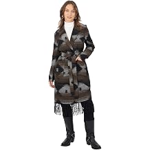 Frye Women's Navajo Print Fringe Coat