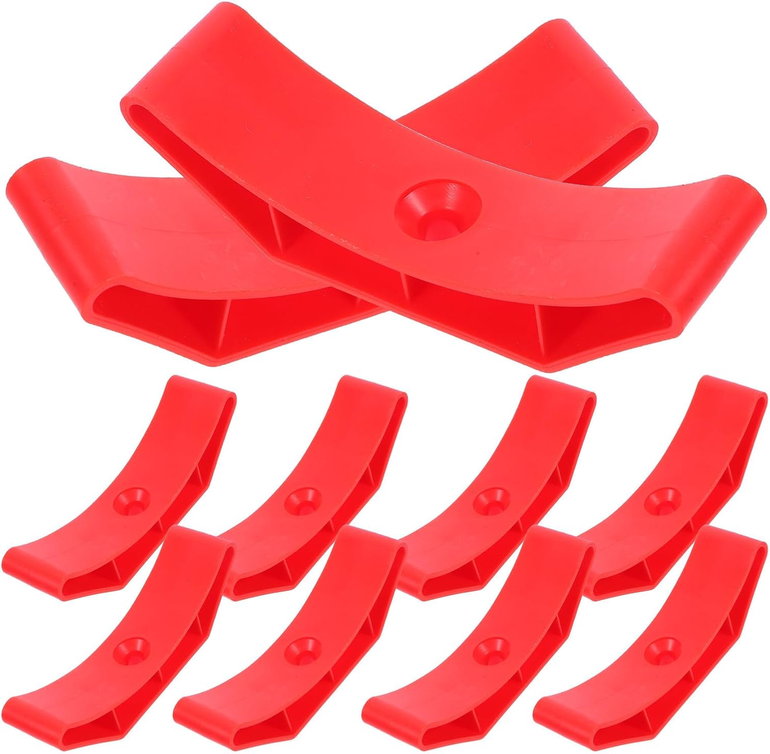Ciieeo 10pcs Dumbbell Rack Holder Weight Storage Stand Bracket Hollow Dumbbell Organizer Crimson Exercise Equipment Accessory for Home Gym Strength Training