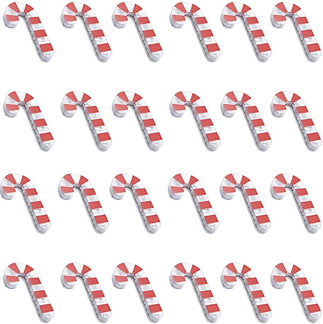 Fun Express Festive Red & White Peppermint-Scented Candy Cane Slimes (2" x 4") 24 Pcs. - Perfect for Holiday Party Prizes and Stocking Stuffer