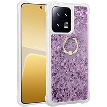 Elfia Xiaomi Mi 13 ile Uyumlu Silikon  effaf Y z k Standl  S v l  K l f, Mor