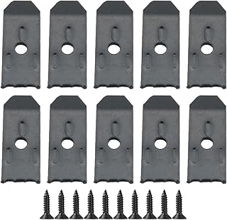 10PCS Black Metal Table Leaf Lock with Screws Platform Levelers Furniture Hardware Fitting Thickened Connector Fastener Suitable for Wooden Box Cabinet Drawers