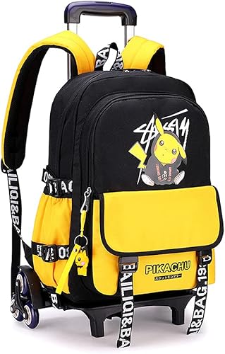 WZCSLM Bolsas escolares mochila para estudiantes bolsa de viaje carrito de equipaje Amarillo Yellow 4 17X126X71 Moda