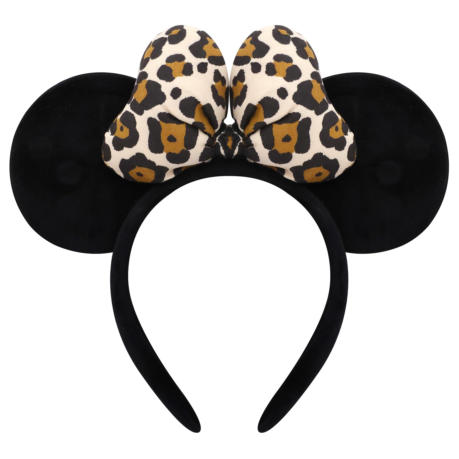 ODOCARE Handmade Mouse Ears Headband for Women and Ladies, Polka Dot Bow Mini Ears Costume Accessories