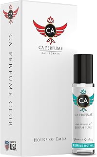 CA Perfume Impression of Erbah Pure For Women & Men Replica Fragrance Body Oil Dupes Alcohol-Free Essential Aromatherapy Sample Travel Size Concentrated Long Lasting Roll-On 0.3 Fl Oz/10ml